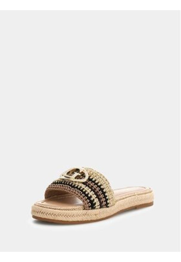 Guess Sandały 181337 Czarny. Kolor: czarny