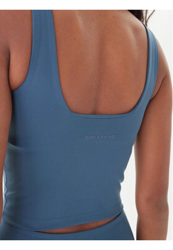 GIRLFRIEND COLLECTIVE - Girlfriend Collective Top Tommy 1045 Granatowy Slim Fit. Kolor: niebieski. Materiał: syntetyk