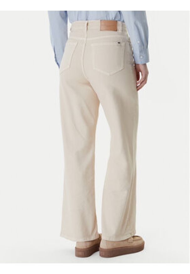 Weekend Max Mara Jeansy Medina 2615131051 Beżowy Wide Leg. Kolor: beżowy