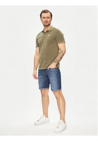 Guess Szorty jeansowe Sonny M4GD01 D4Z24 Granatowy Slim Fit. Kolor: niebieski. Materiał: bawełna