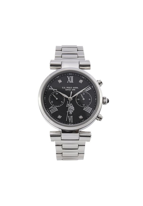 U.S. Polo Assn. Zegarek Ines USP8311BK Srebrny. Kolor: srebrny