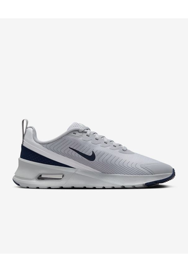 Nike AIR MAX NUAXIS Sneakersy męskie. Okazja: na co dzień. Kolor: szary. Materiał: syntetyk. Szerokość cholewki: normalna. Model: Nike Air Max. Sport: outdoor