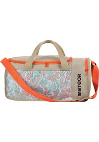 Meteor Torba sportowa treningowa podróżna fitness Meteor Nanuq 20L beżowo-pomarańczowa 16895. Kolor: pomarańczowy, wielokolorowy, beżowy. Sport: fitness