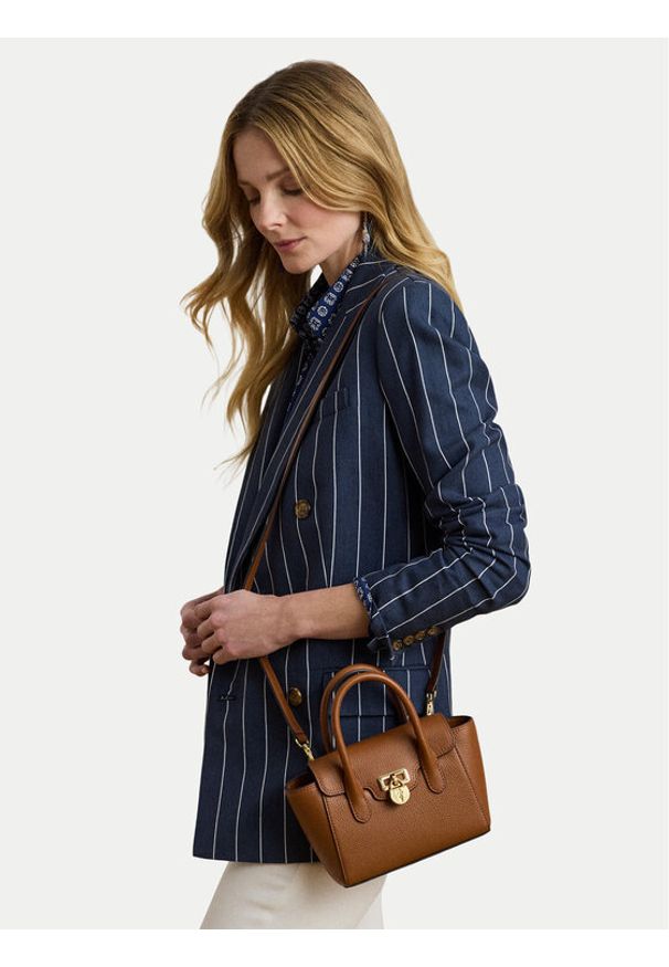 Lauren Ralph Lauren - LAUREN RALPH LAUREN Torebka 431969349001 Brązowy. Kolor: brązowy. Materiał: skórzane