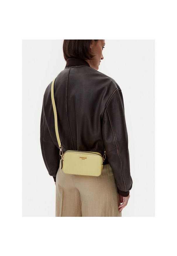 TwinSet - Torebka TWINSET. Kolor: żółty