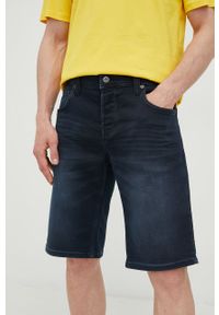 Mustang szorty jeansowe Chicago Shorts męskie kolor granatowy. Kolor: niebieski. Materiał: jeans