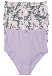 bonprix - Figi z wysoką talią (4 pary). Kolor: fioletowy #1