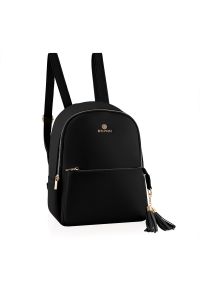 Betlewski - Plecak damski MILEY czarny. Kolor: czarny. Materiał: skórzane #1