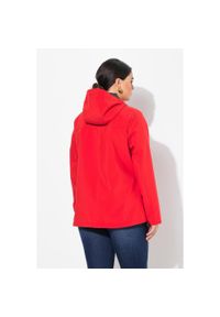 ULLA POPKEN - Damskie Kurtka softshellowa HYPRAR hydrofobowa guziki-kołki. Kolekcja: plus size. Kolor: czerwony. Materiał: poliester, materiał. Sport: turystyka piesza #1