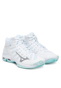 Mizuno Buty halowe Wave Voltage 2 Mid V1GC2465 Pomarańczowy. Kolor: pomarańczowy. Materiał: skóra. Model: Mizuno Wave #5
