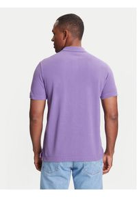 United Colors of Benetton - United Colors Of Benetton Polo 3089J3179 Fioletowy Regular Fit. Typ kołnierza: polo. Kolor: fioletowy. Materiał: bawełna #3