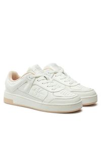 Calvin Klein Jeans Sneakersy Basket Cupsole Low Mix YW0YW01650 Biały. Kolor: biały. Materiał: skóra #6