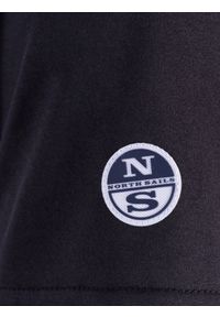 North Sails X Prada T-shirt "Mistral" | 45 2303 000 | T-shirt Mistral | Mężczyzna | Czarny. Okazja: na co dzień. Kolor: czarny. Materiał: poliester. Wzór: aplikacja, nadruk. Styl: casual