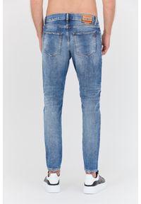 Diesel - DIESEL Niebieski jeansy D-Struktslim jeans. Kolor: niebieski #6