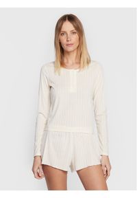 Cotton On Koszulka piżamowa 6335013 Écru Regular Fit. Materiał: syntetyk #1