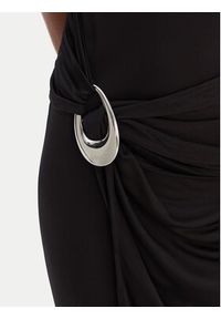 Hugo - HUGO Sukienka wieczorowa Nastasiel 50554034 Czarny Slim Fit. Kolor: czarny. Materiał: wiskoza. Styl: wizytowy #2