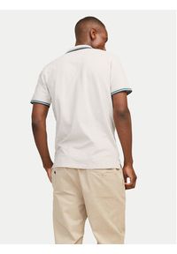 Jack & Jones - Jack&Jones Polo Paulos 12136668 Beżowy Slim Fit. Typ kołnierza: polo. Kolor: beżowy. Materiał: bawełna