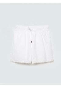 Big-Star - Szorty damskie bawełniane haftowane białe Balbine 100. Okazja: na co dzień. Kolor: biały. Materiał: bawełna. Wzór: haft. Styl: casual, elegancki #1