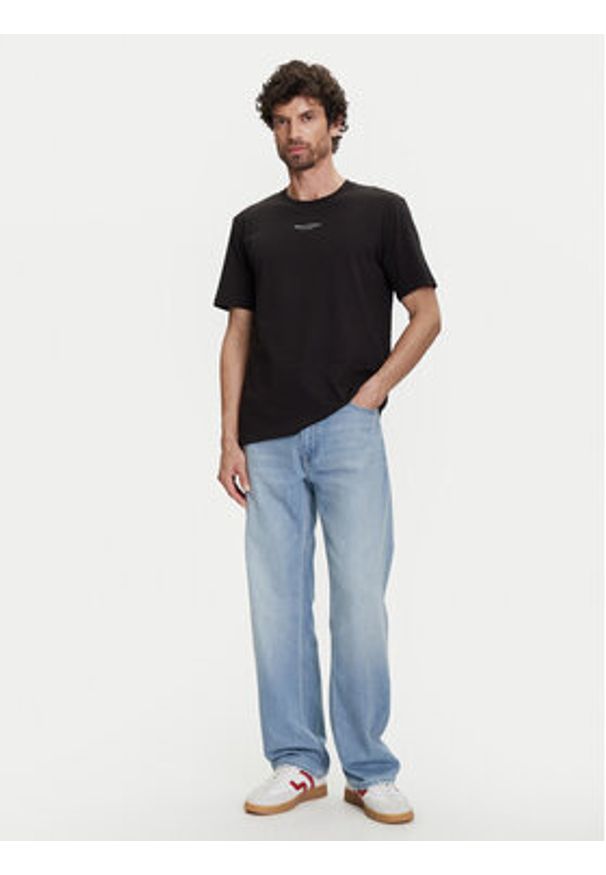 Marc O'Polo T-Shirt B21 2012 51382 Czarny Regular Fit. Typ kołnierza: polo. Kolor: czarny. Materiał: bawełna