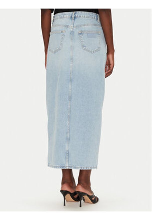 Liu Jo Spódnica jeansowa UA5188 D4854 78840 Niebieski Regular Fit. Kolor: niebieski. Materiał: bawełna, jeans