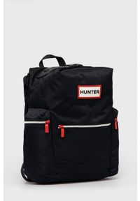 Hunter Plecak damski kolor czarny duży gładki. Kolor: czarny. Wzór: gładki #3