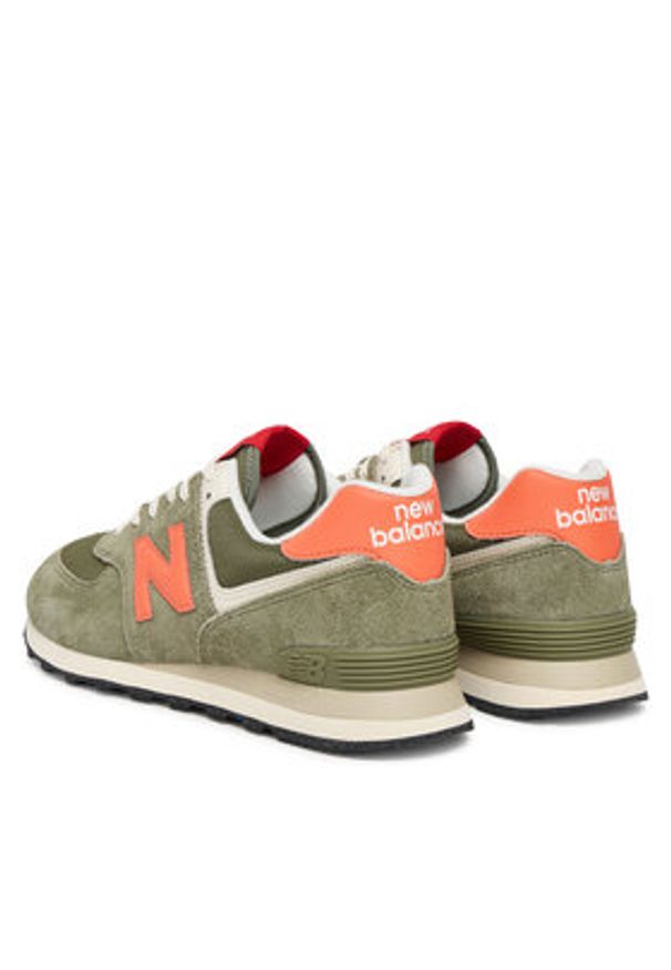 New Balance Sneakersy U574BGR Khaki. Kolor: brązowy. Materiał: skóra, zamsz. Model: New Balance 574