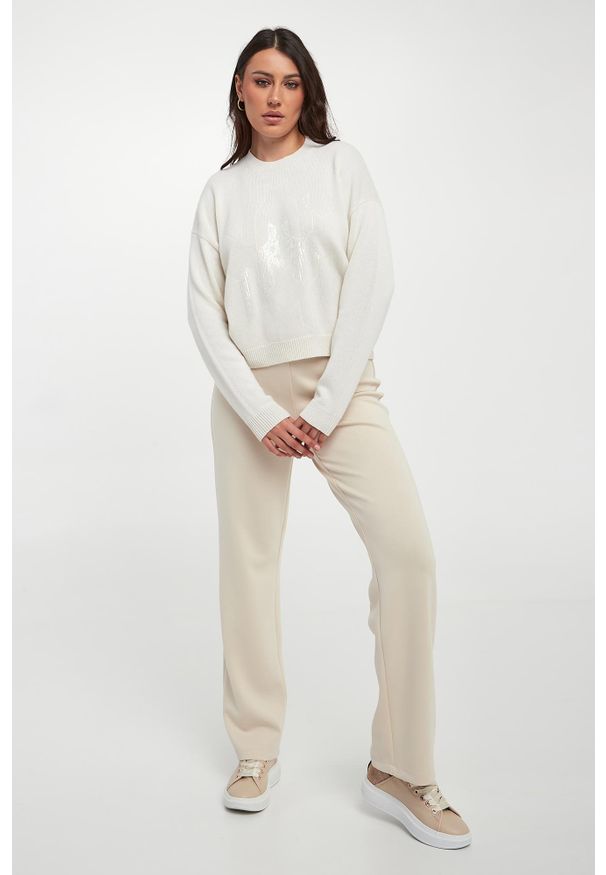 Sweter damski z jedwabiem i kaszmirem PESERICO. Materiał: kaszmir, jedwab