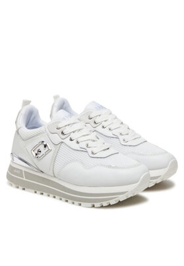Liu Jo Sneakersy Maxi Wonder BA5013 PX602 Biały. Kolor: biały. Materiał: skóra