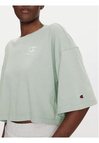 Champion T-Shirt Icons Washed Look 118023 Zielony Loose Fit. Kolor: zielony. Materiał: bawełna