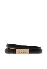 BOSS - Boss Pasek Damski Amber Belt 50465885 Czarny. Kolor: czarny