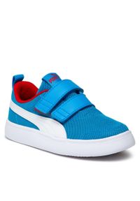 Sneakersy Puma Courtflex V2 Mesh V Ps 371758 10 Ocean Dive/Puma White. Kolor: niebieski. Materiał: materiał #1