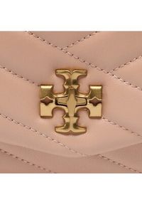 Tory Burch Torebka Kira Chevron Chain Wallet 90343 Beżowy. Kolor: beżowy. Materiał: skórzane #5