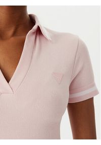 Guess Sukienka codzienna V6RK02 Z4692 Różowy Regular Fit. Okazja: na co dzień. Kolor: różowy. Materiał: syntetyk. Typ sukienki: proste. Styl: casual #3