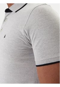 Jack & Jones Polo Paulos 12136668 Szary Slim Fit. Typ kołnierza: polo. Kolor: szary. Materiał: bawełna #3