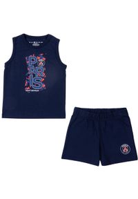 Zestaw niemowlęcy koszulka i spodenki PSG 2022/23. Kolor: niebieski. Materiał: dresówka. Sport: piłka nożna #1