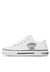 TOMMY HILFIGER - Tommy Hilfiger Trampki Varsity Low Cut Lace-Up Sneaker T3X9-32833-0890 M Biały. Kolor: biały. Materiał: materiał #6