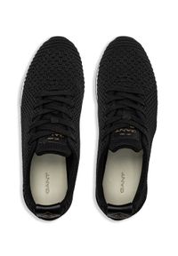 GANT - Sneakersy damskie czarne Gant Bevinda. Kolor: czarny. Materiał: materiał