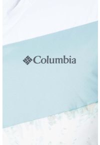 columbia - Columbia kurtka Abbott Peak damska kolor biały gore-tex. Kolor: biały. Materiał: materiał, puch, syntetyk, skóra, tkanina. Długość: długie. Wzór: ze splotem. Sezon: zima #3