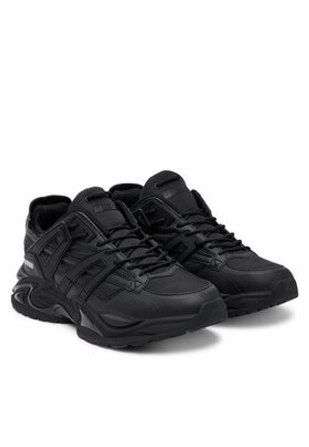 Guess Sneakersy FMFBEL ELE12 Czarny. Kolor: czarny. Materiał: skóra