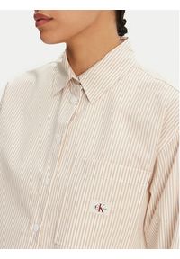 Calvin Klein Jeans Koszula J20J225078 Beżowy Regular Fit. Kolor: beżowy. Materiał: bawełna #2