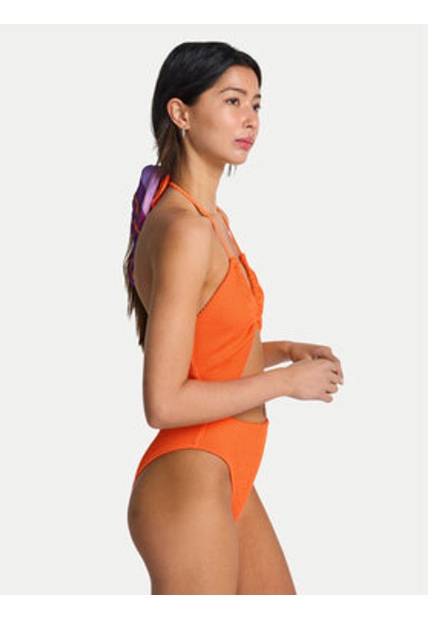 Billabong Strój kąpielowy EBJX100115 Pomarańczowy. Kolor: pomarańczowy. Materiał: syntetyk