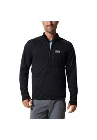 MOUNTAIN HARDWEAR - Męski sweter polarowy Mountain Hardwear Polartec Power Grid Half Zip. Kolor: czarny. Materiał: polar