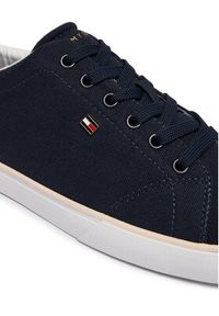 TOMMY HILFIGER - Tommy Hilfiger Sneakersy Th Low Profile Vulc Canvas FW0FW09102 Granatowy. Kolor: niebieski. Materiał: materiał #6
