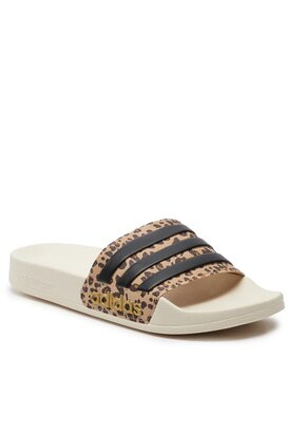 Adidas - adidas Klapki adilette Shower Slides IG3682 Brązowy. Kolor: brązowy. Materiał: syntetyk