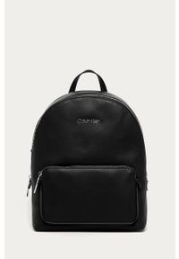 Calvin Klein - Plecak. Kolor: czarny. Materiał: skóra ekologiczna. Wzór: gładki #1