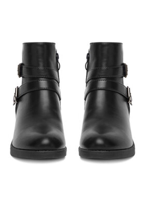 DeeZee Botki LZP05 Czarny. Kolor: czarny. Materiał: materiał