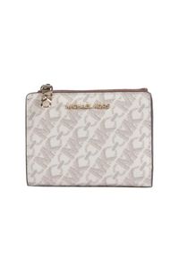 Michael Kors - MICHAEL KORS Biały portfel z monogramem. Kolor: biały. Materiał: skóra ekologiczna #2
