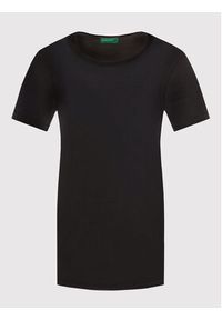 United Colors of Benetton - United Colors Of Benetton T-Shirt 3GA2E16A0 Czarny Regular Fit. Kolor: czarny. Materiał: bawełna #3