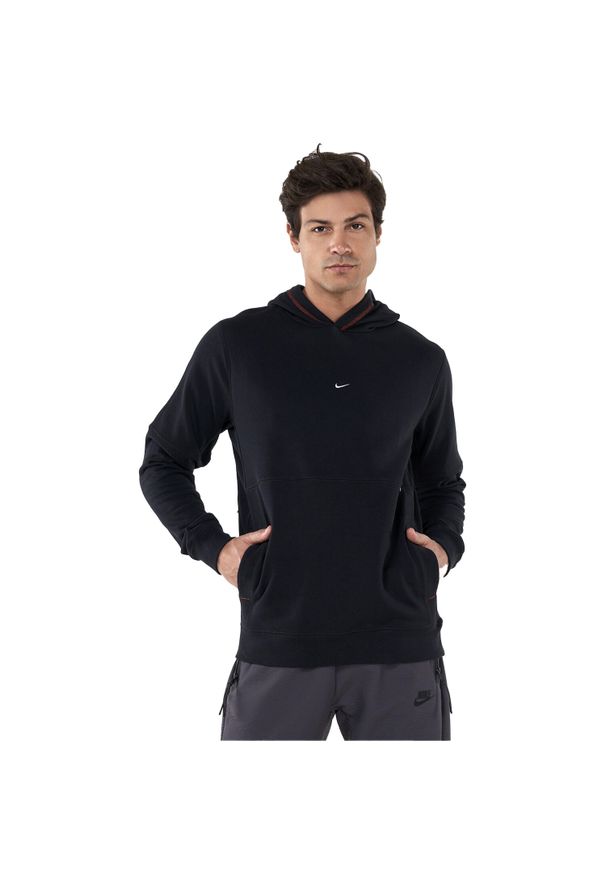 Nike - Męska Bluza Z Polaru. Kolor: czarny. Materiał: polar