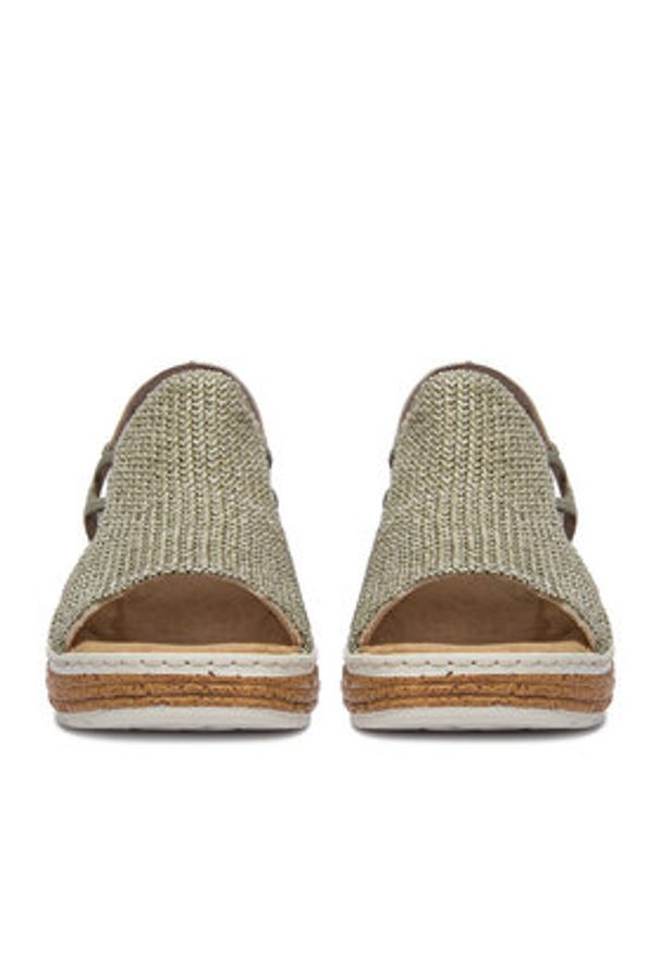 Rieker Sandały CEO-62741-52 Zielony. Kolor: zielony. Materiał: materiał